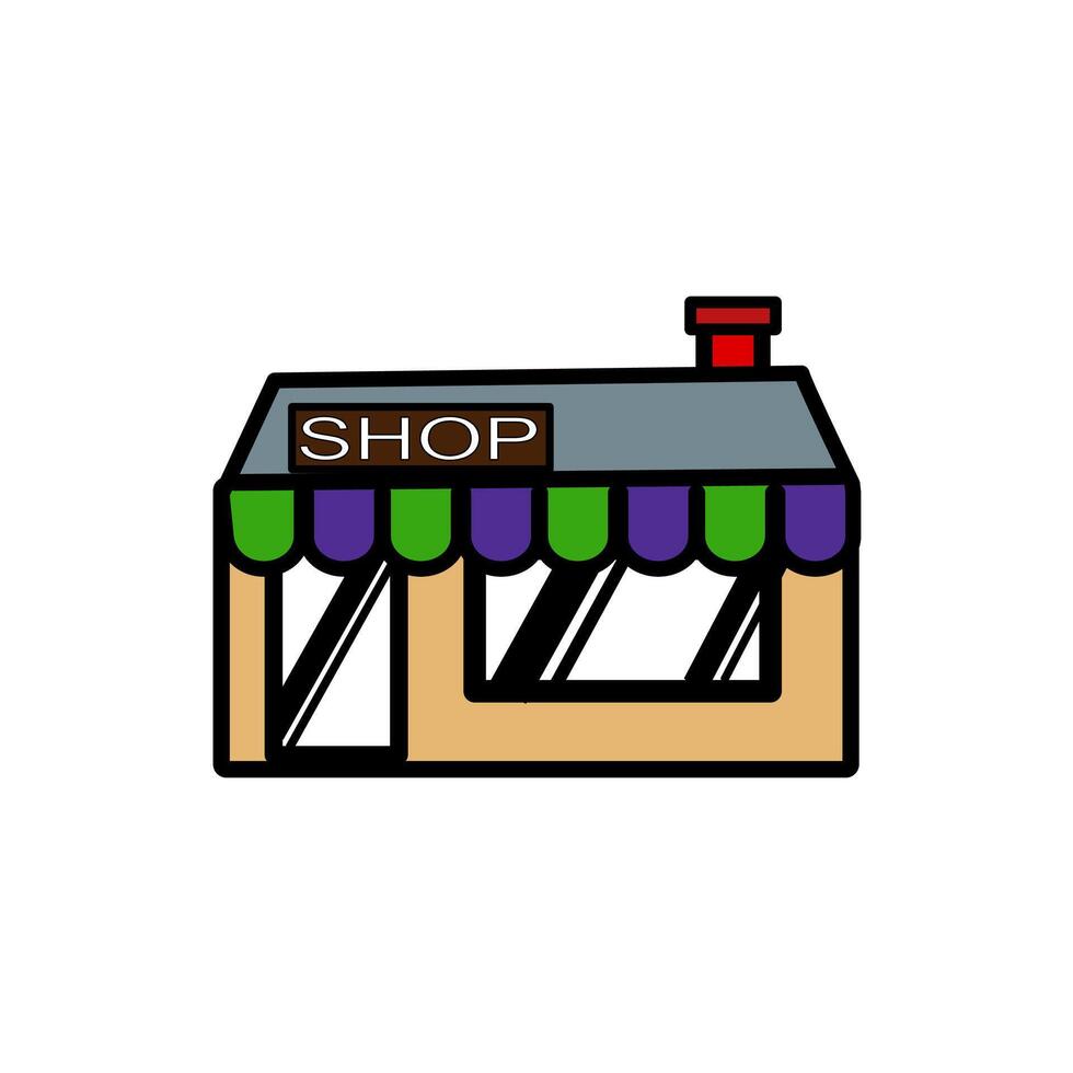 tienda dibujos animados ilustracion vector