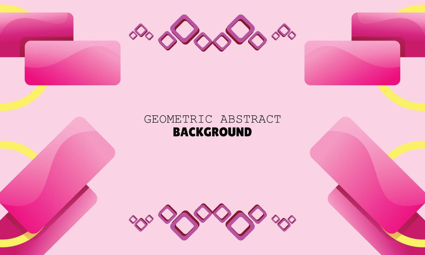 modern geometric background abstract design pink color vector