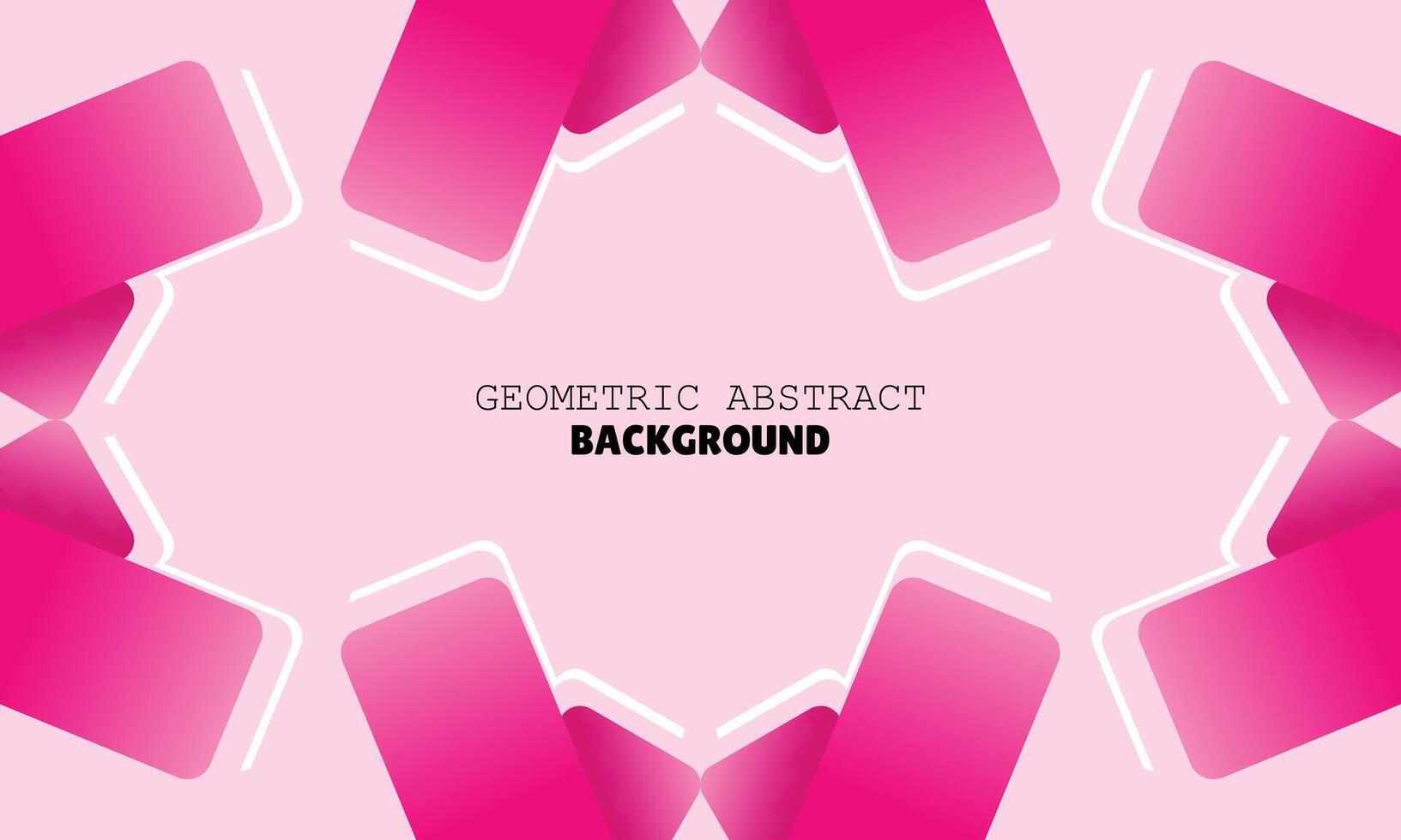 modern geometric background abstract design pink color vector