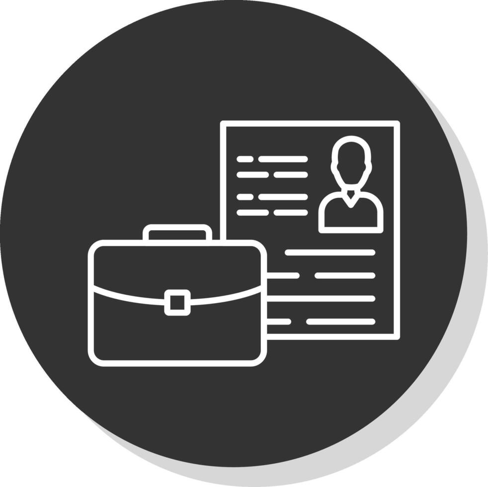 Suitcase Line Grey  Icon vector