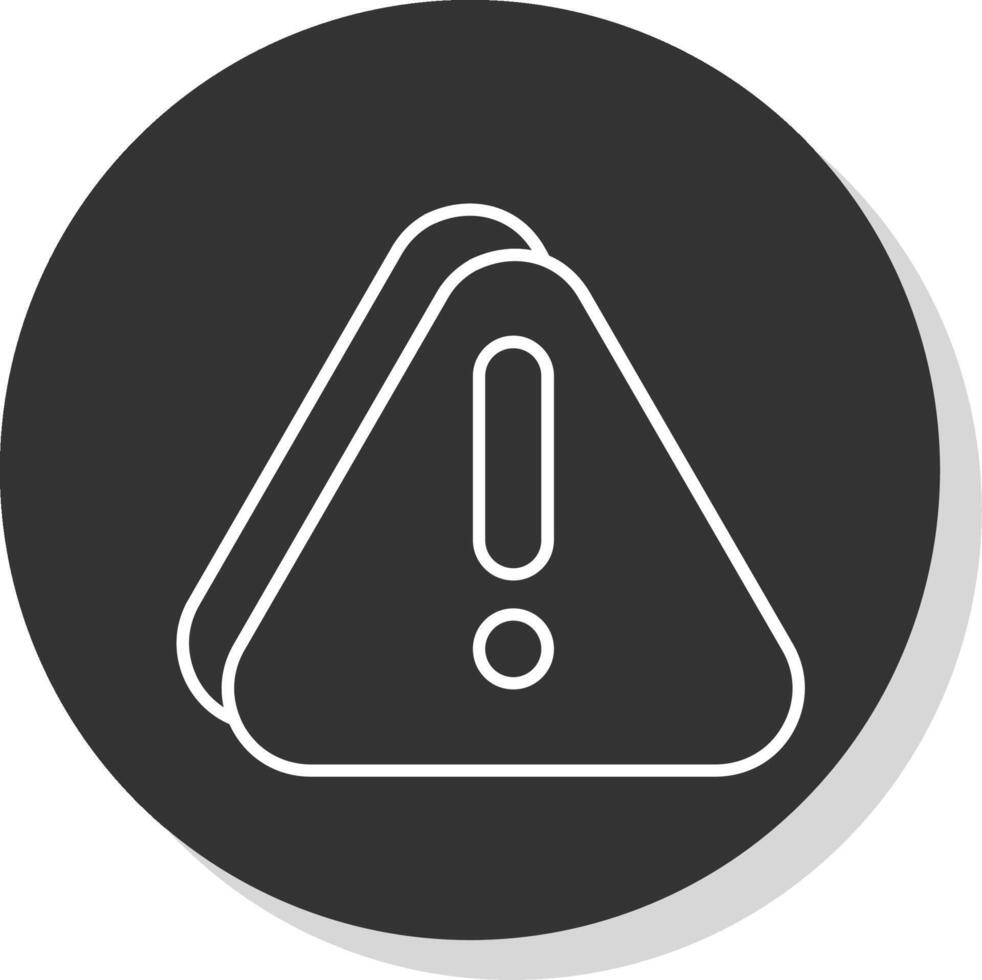 Error Line Grey  Icon vector