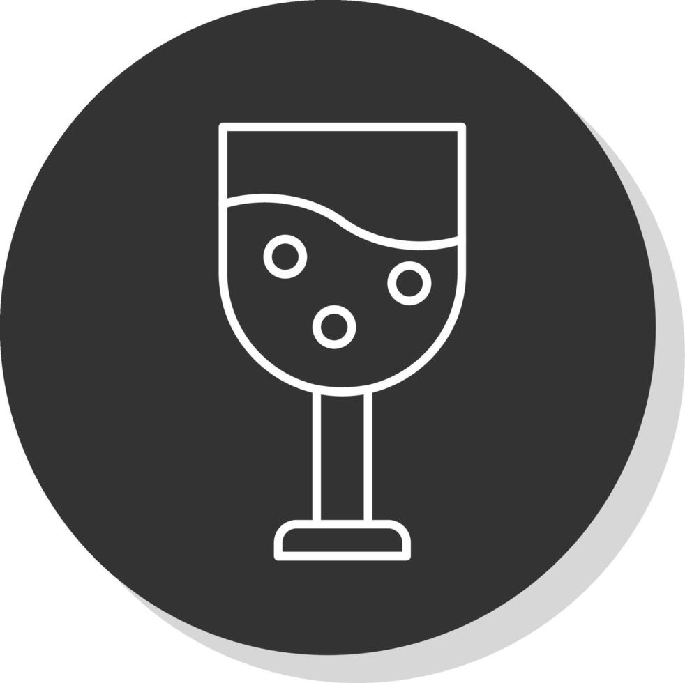 Chalice Line Grey  Icon vector