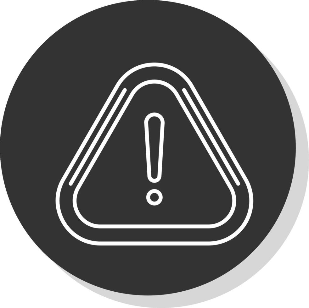 Error Line Grey  Icon vector