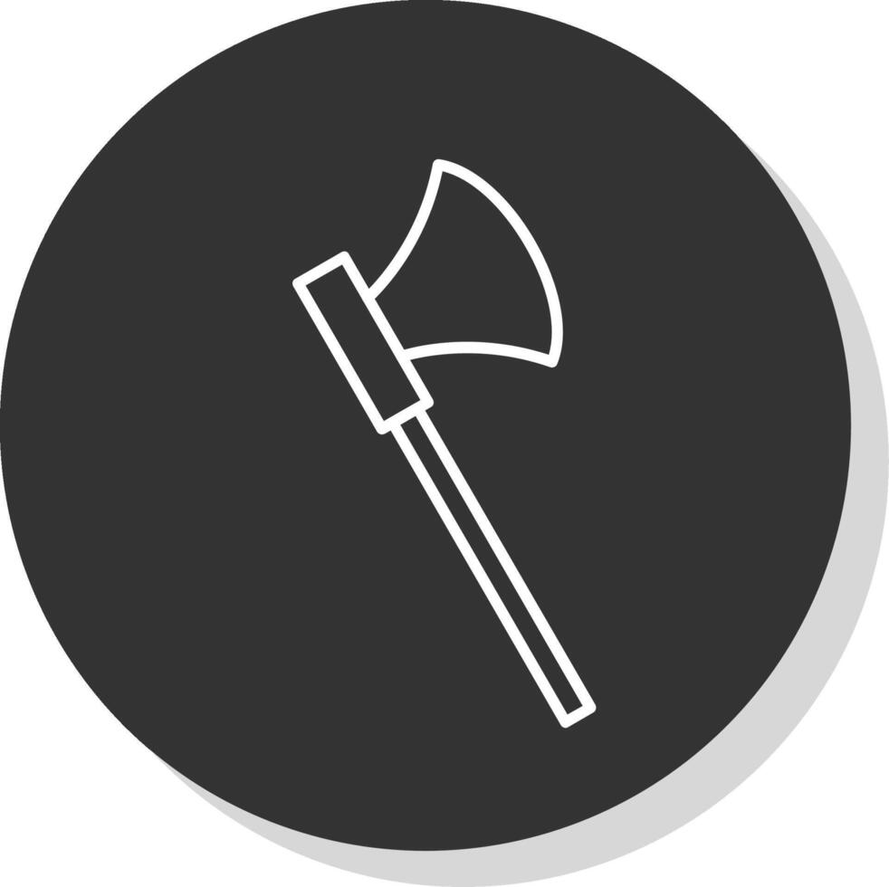 Axe Line Grey  Icon vector