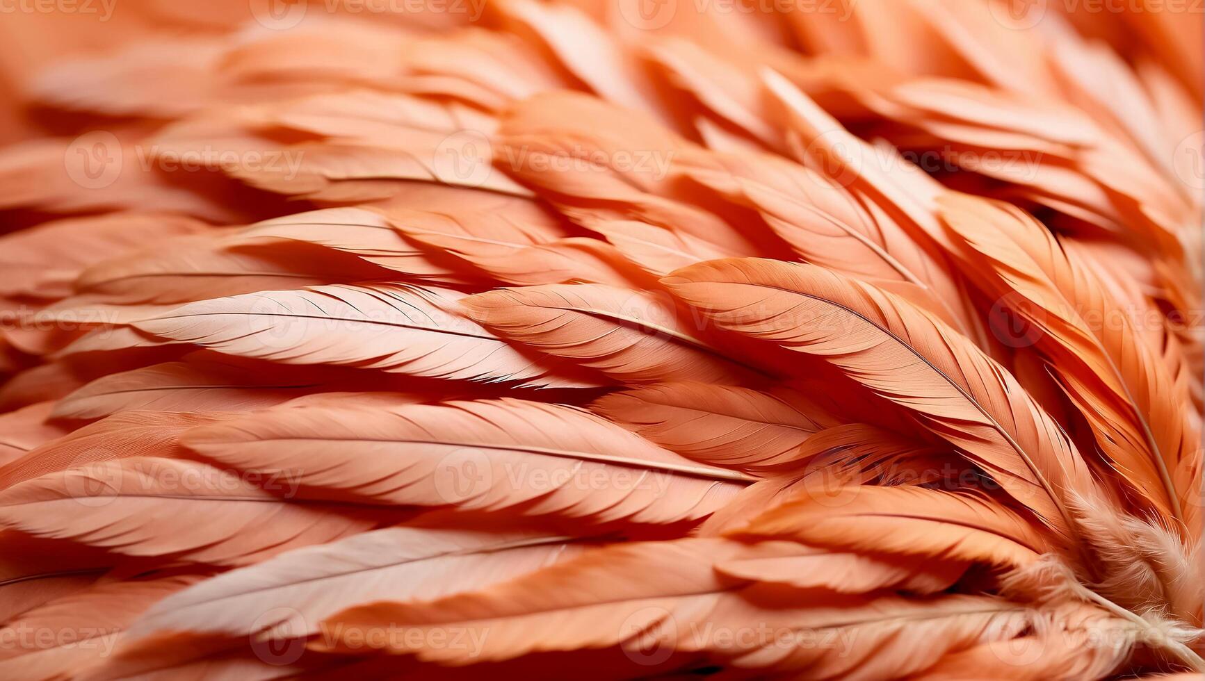 AI generated Beautiful feathers closeup background photo