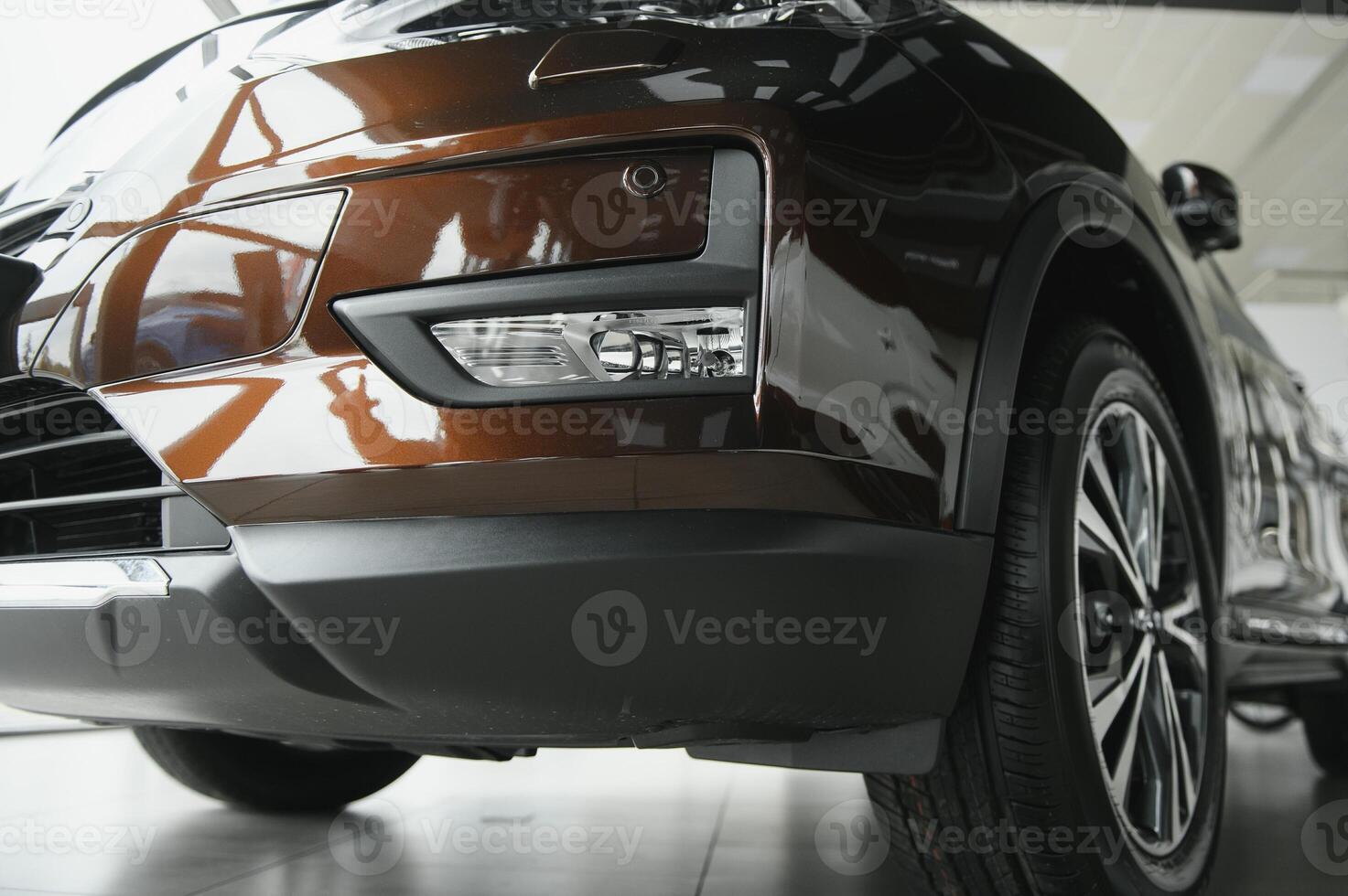 Detail of a beauty and modern car. photo