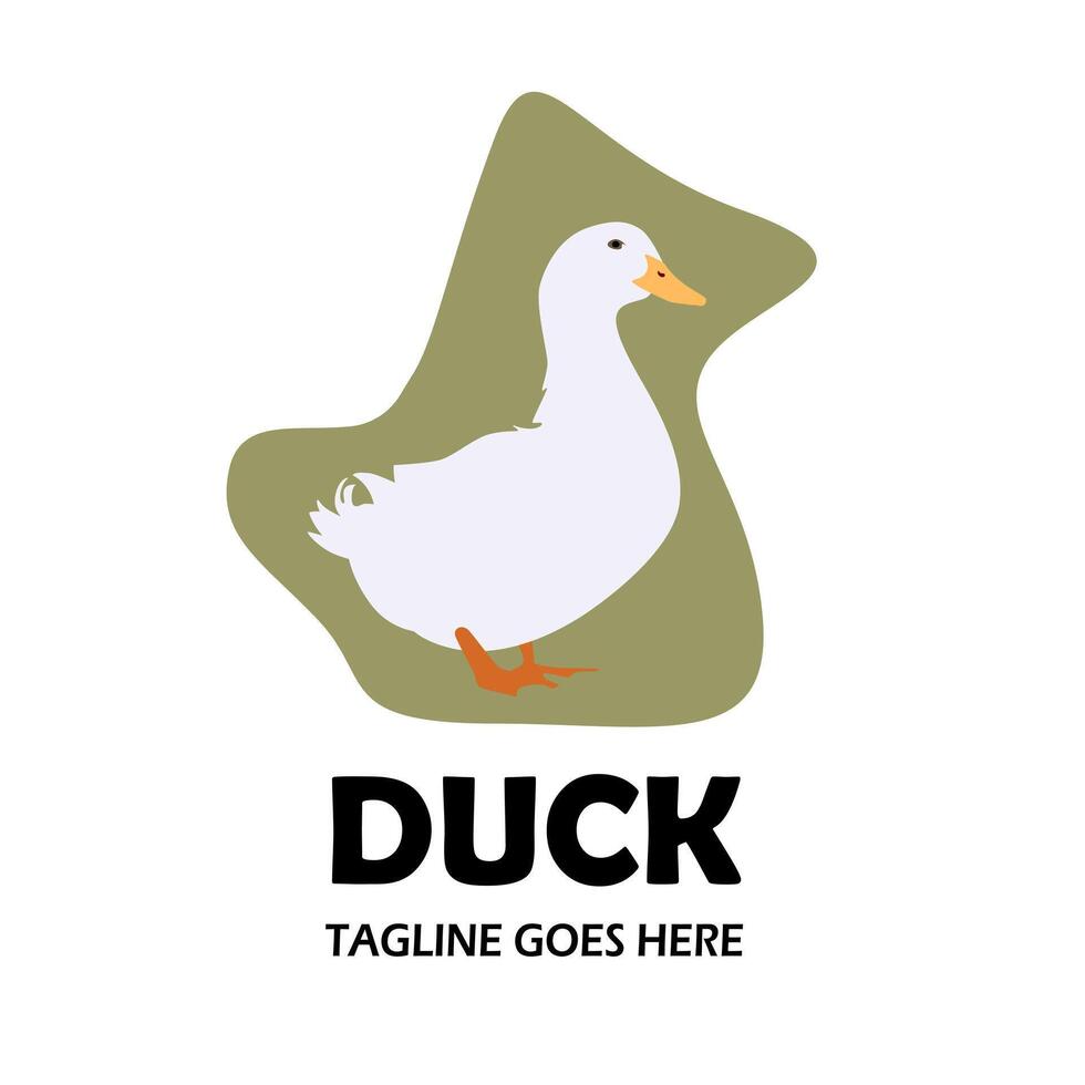 Duck logo. Free vector