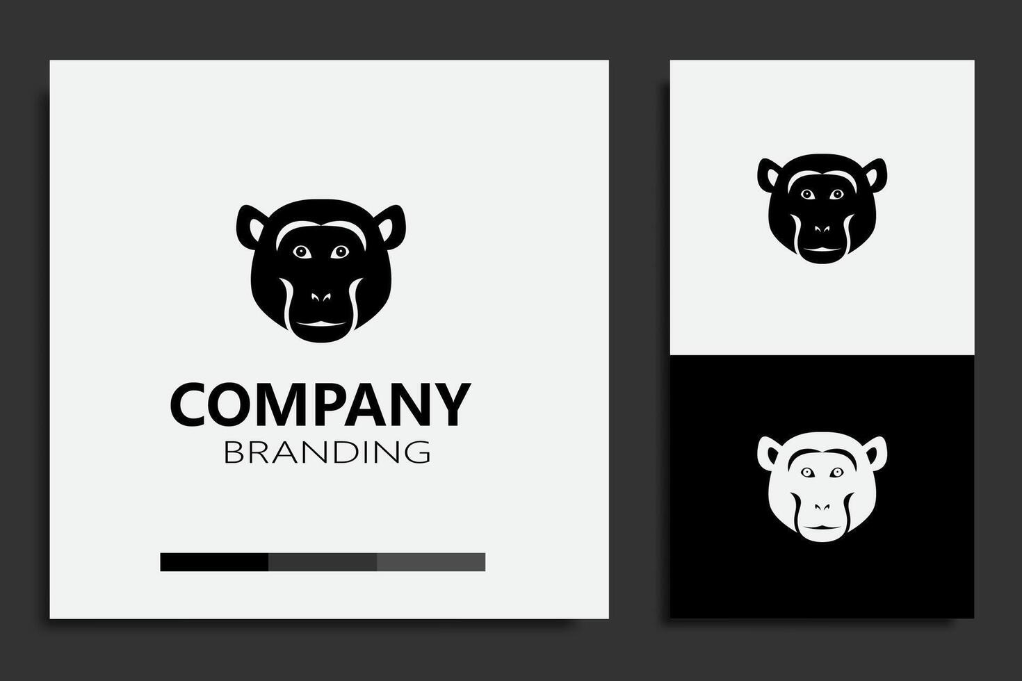 mono logo. logo diseño modelo. gratis vector