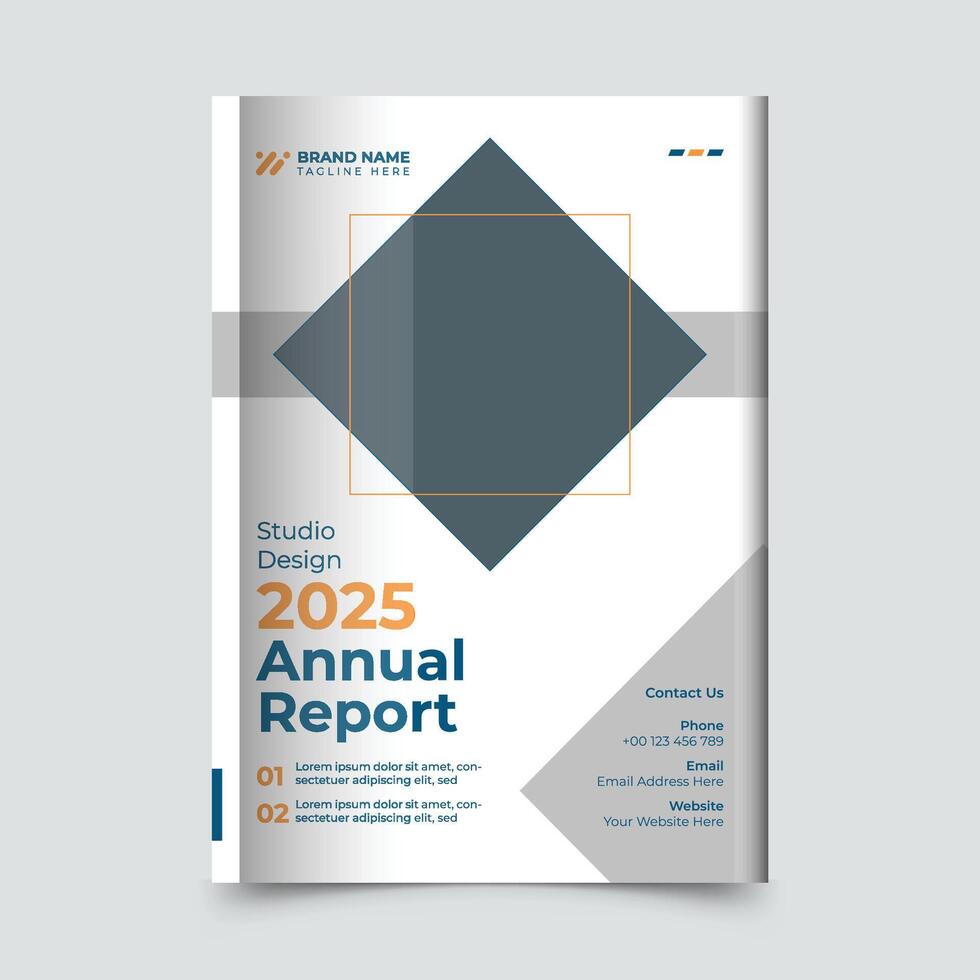 Annual Report Cover design Template vector