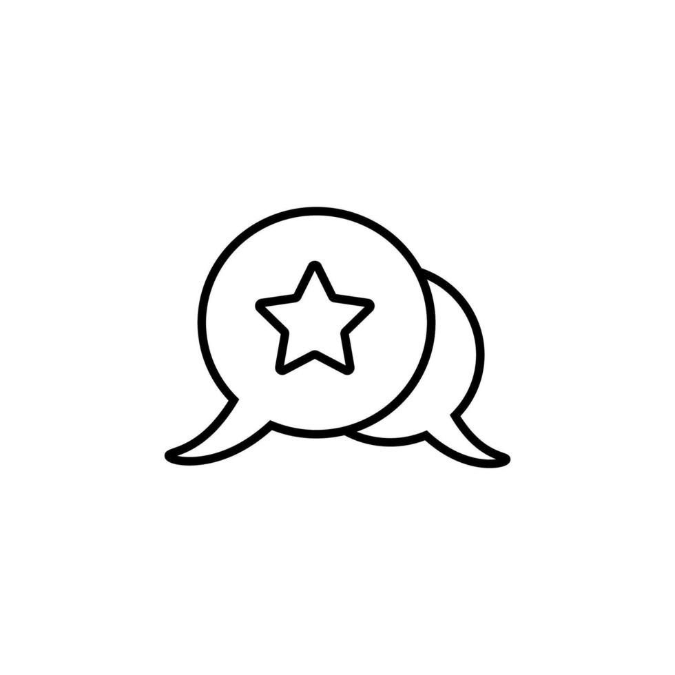Speech Bubble Monoline Symbol. Perfect for design, infographics, web sites, apps. vector