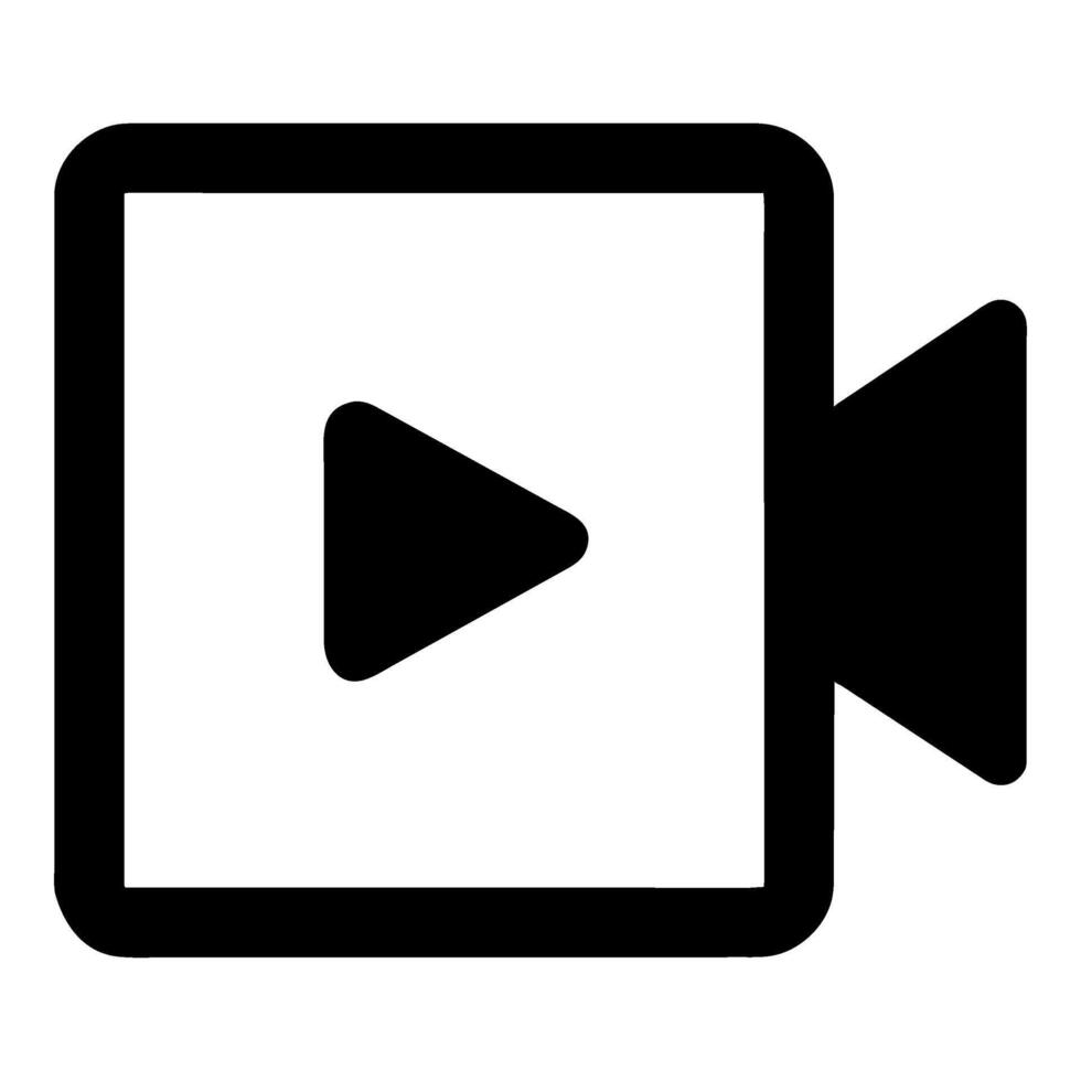 video icon in trendy flat style, vector icon