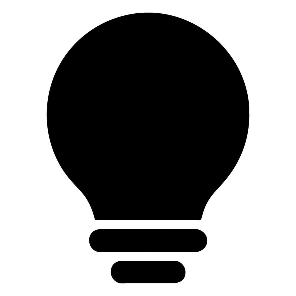 bulb icon in trendy flat style, vector icon