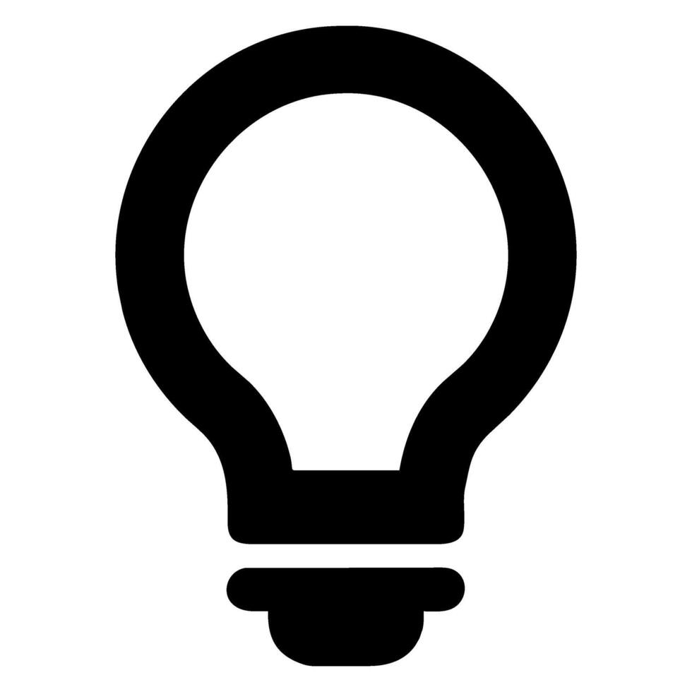 bulb icon in trendy flat style, vector icon