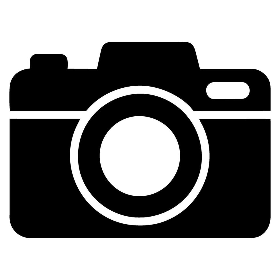 camera icon in trendy flat style, vector icon