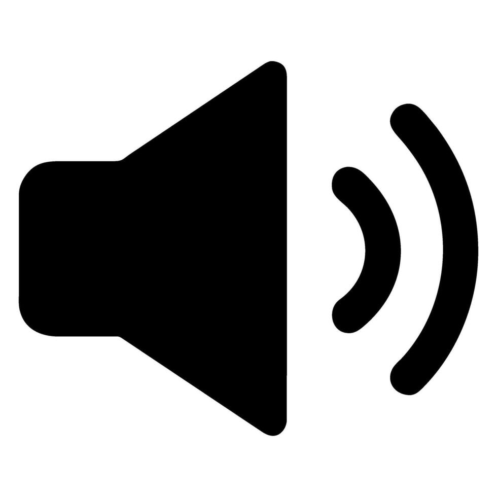 sound button icon in trendy flat style, vector icon