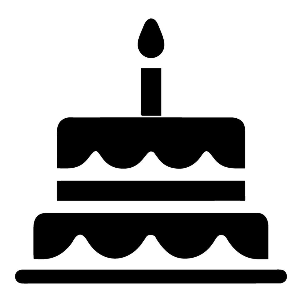 cake icon in trendy flat style, vector icon