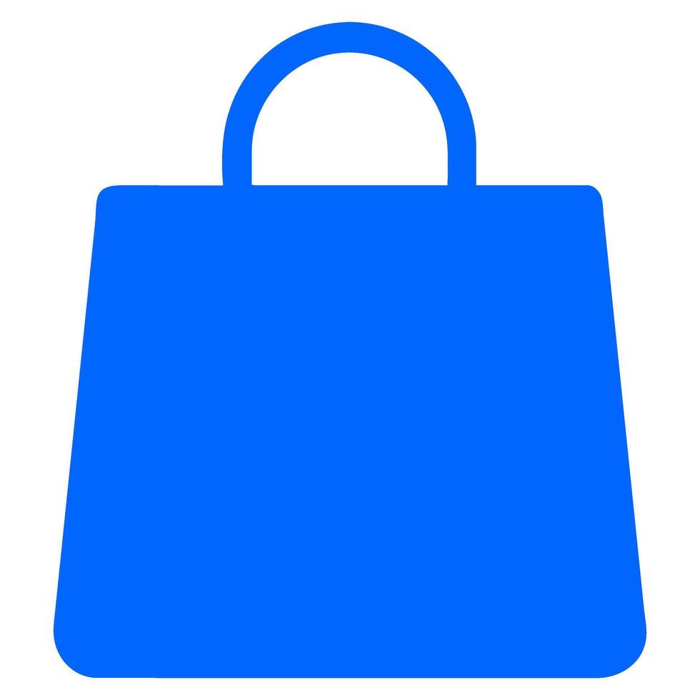 compras bolso icono en de moda plano estilo, vector icono