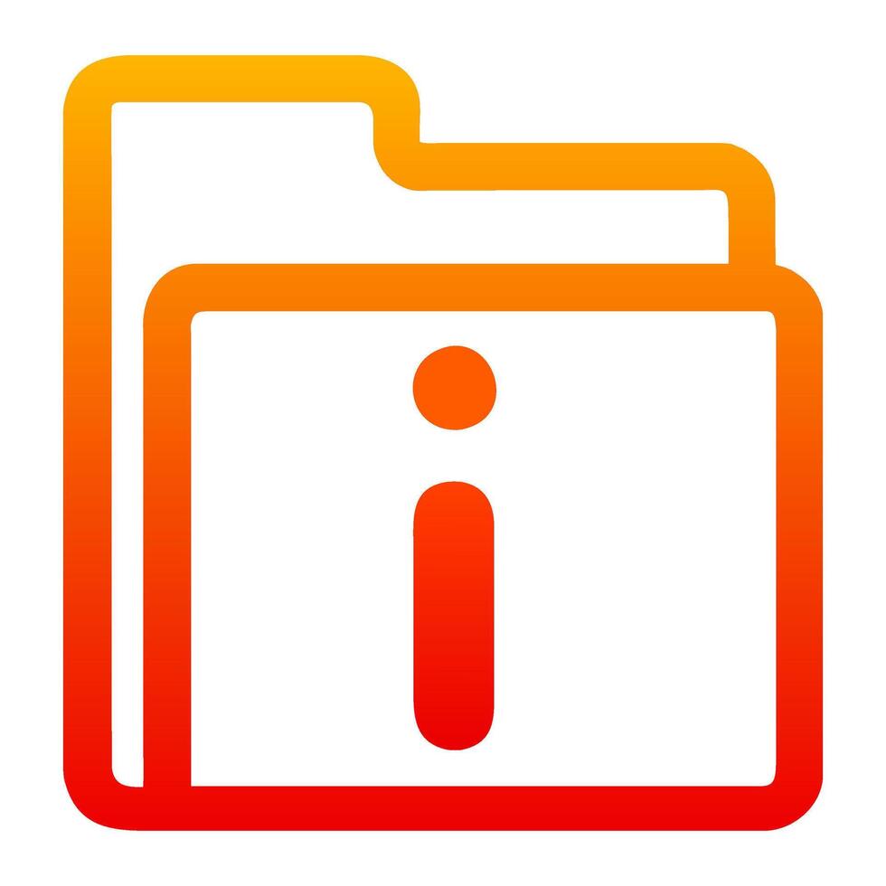 file info icon in trendy flat style, vector icon