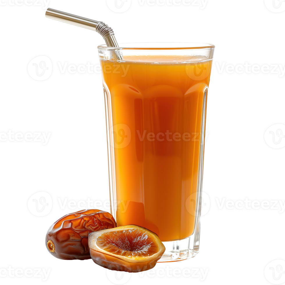 AI generated Fresh date juice isolated on transparent background png