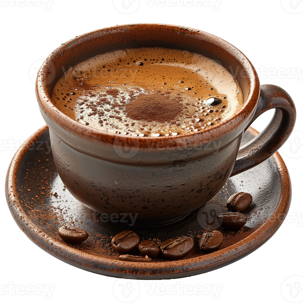 AI generated Delicious turkish coffee isolated on transparent background png