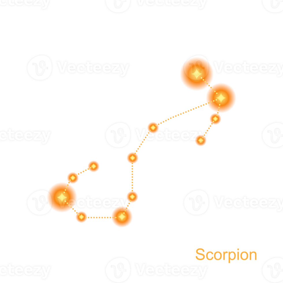 Scorpio star constellation png