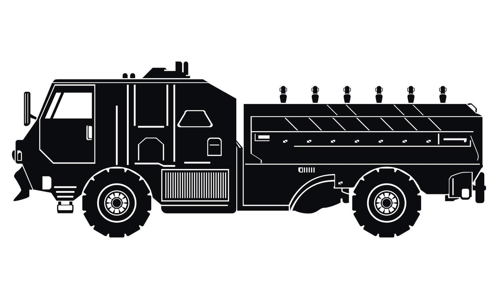 Commercial Van silhouette. Black icon. Transportation, delivery symbols, pictogram. vector