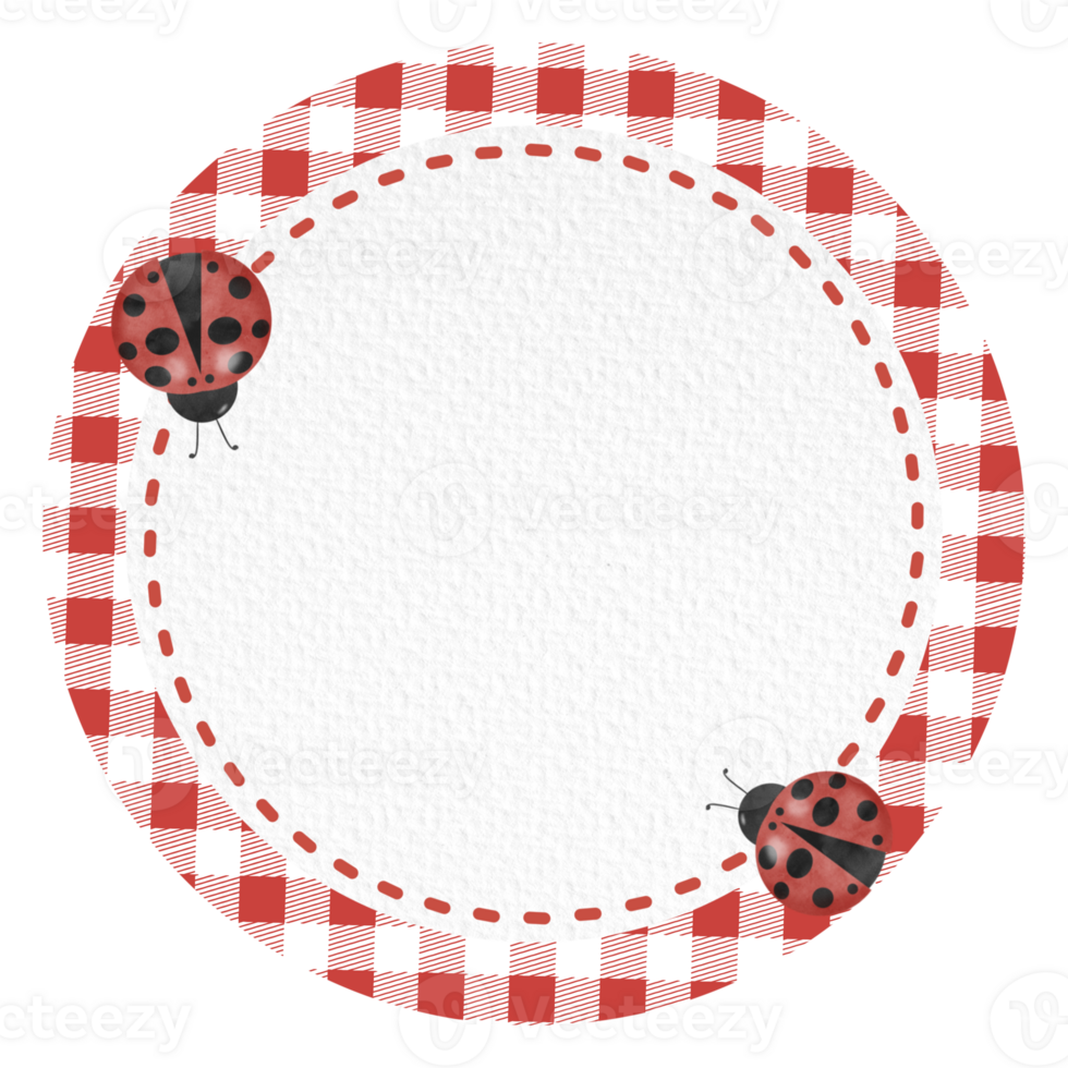 ladybug theme label, tags, notes, memo png