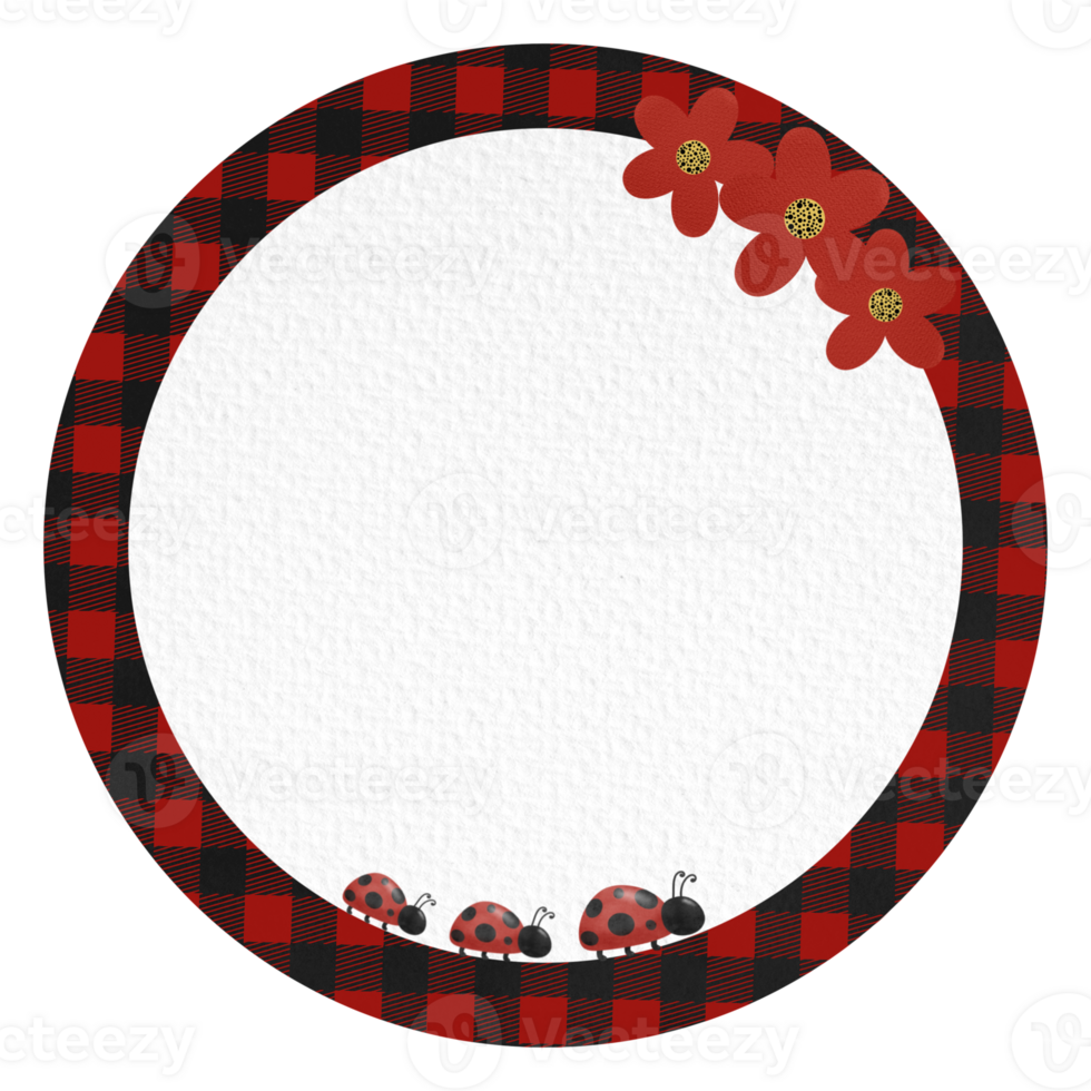 ladybug theme label, tags, notes, memo png