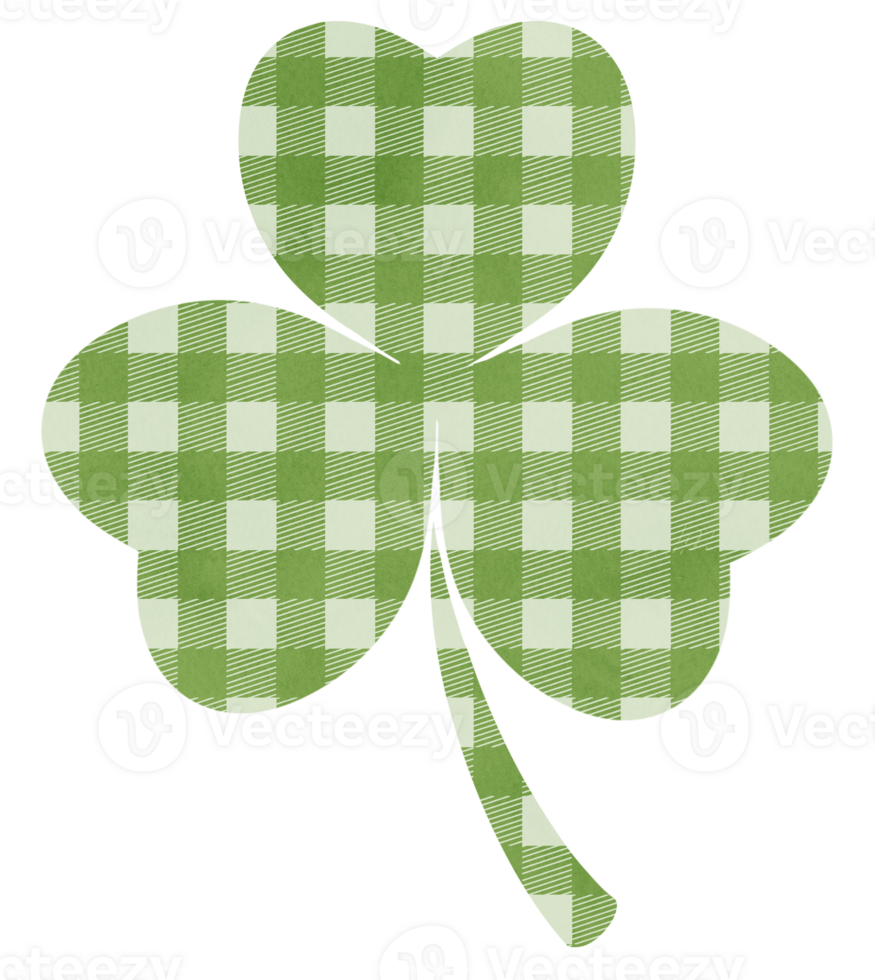 white checked clover leaf png