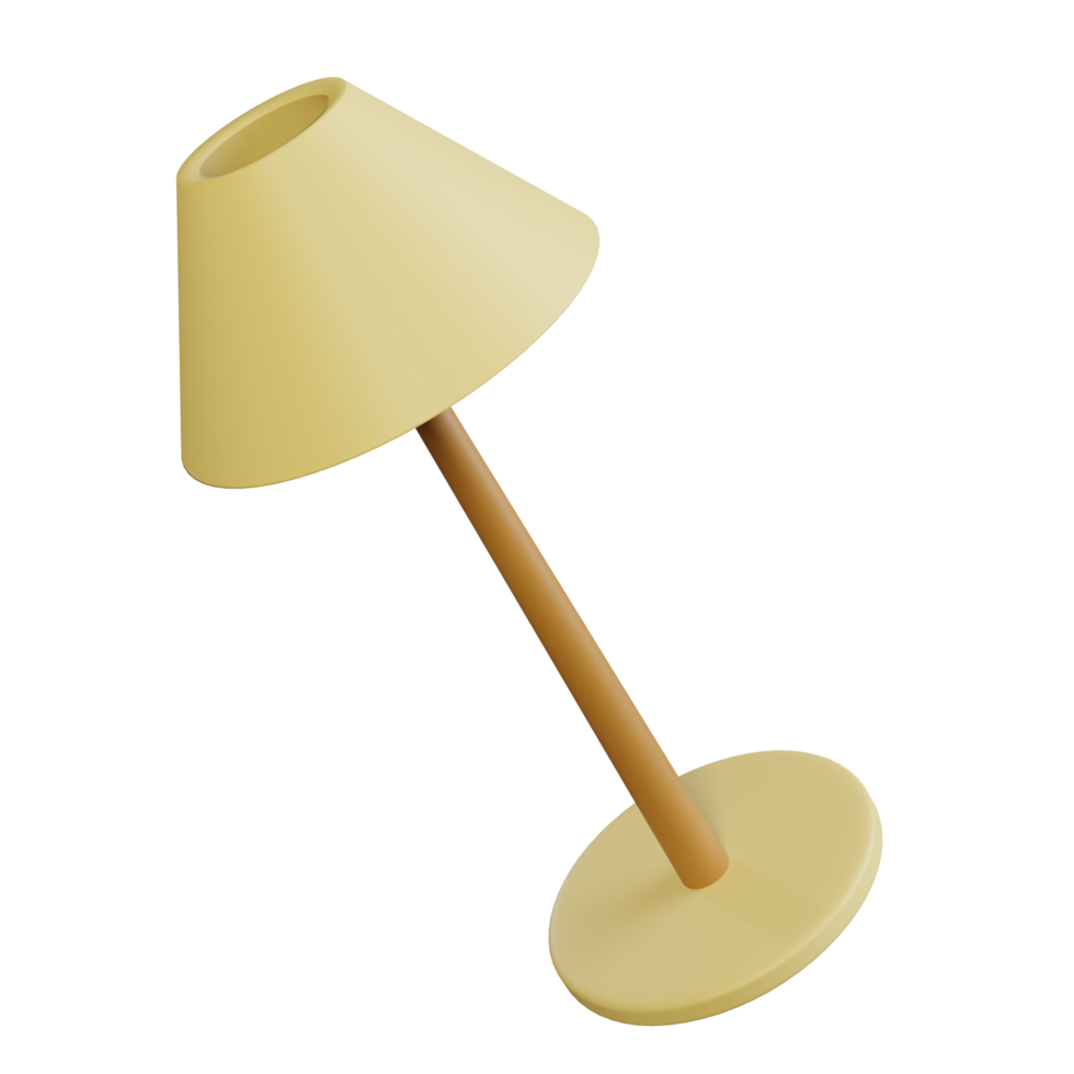 3D Illustration of Floor Lamp png