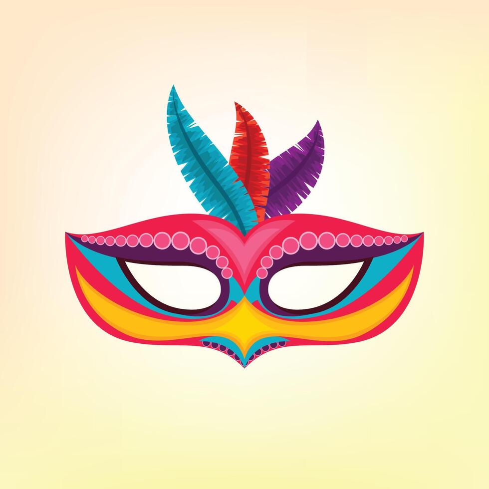 Carnival mask vector illustration
