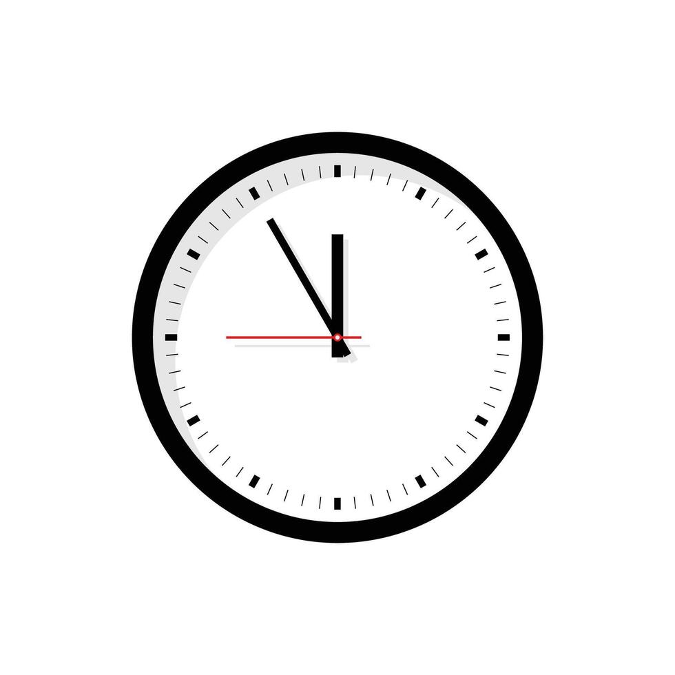 Clock icon vector. Clock face vector