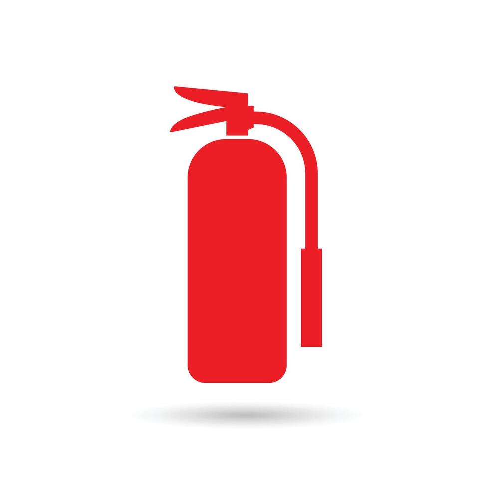 Fire extinguisher vector icon template