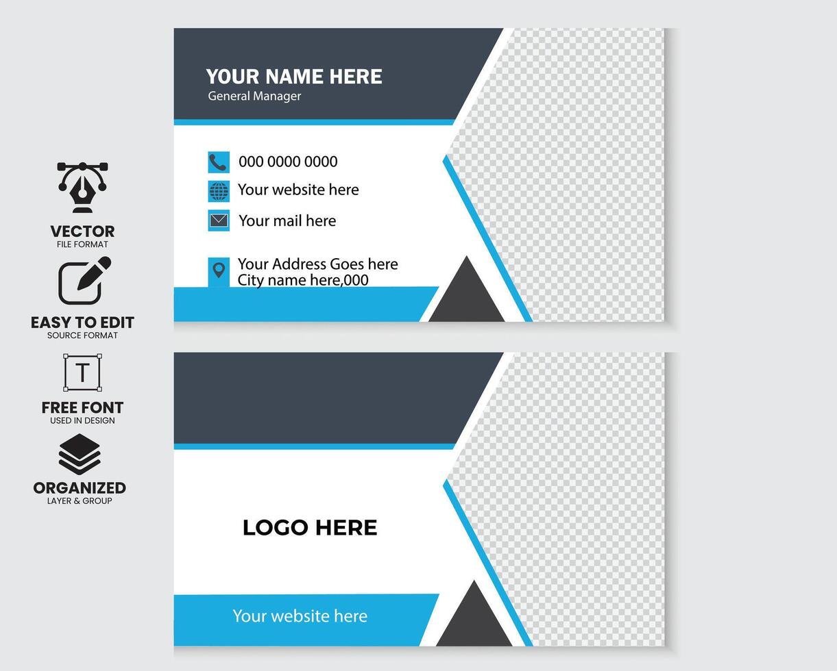 professional Vector modern Business card design template