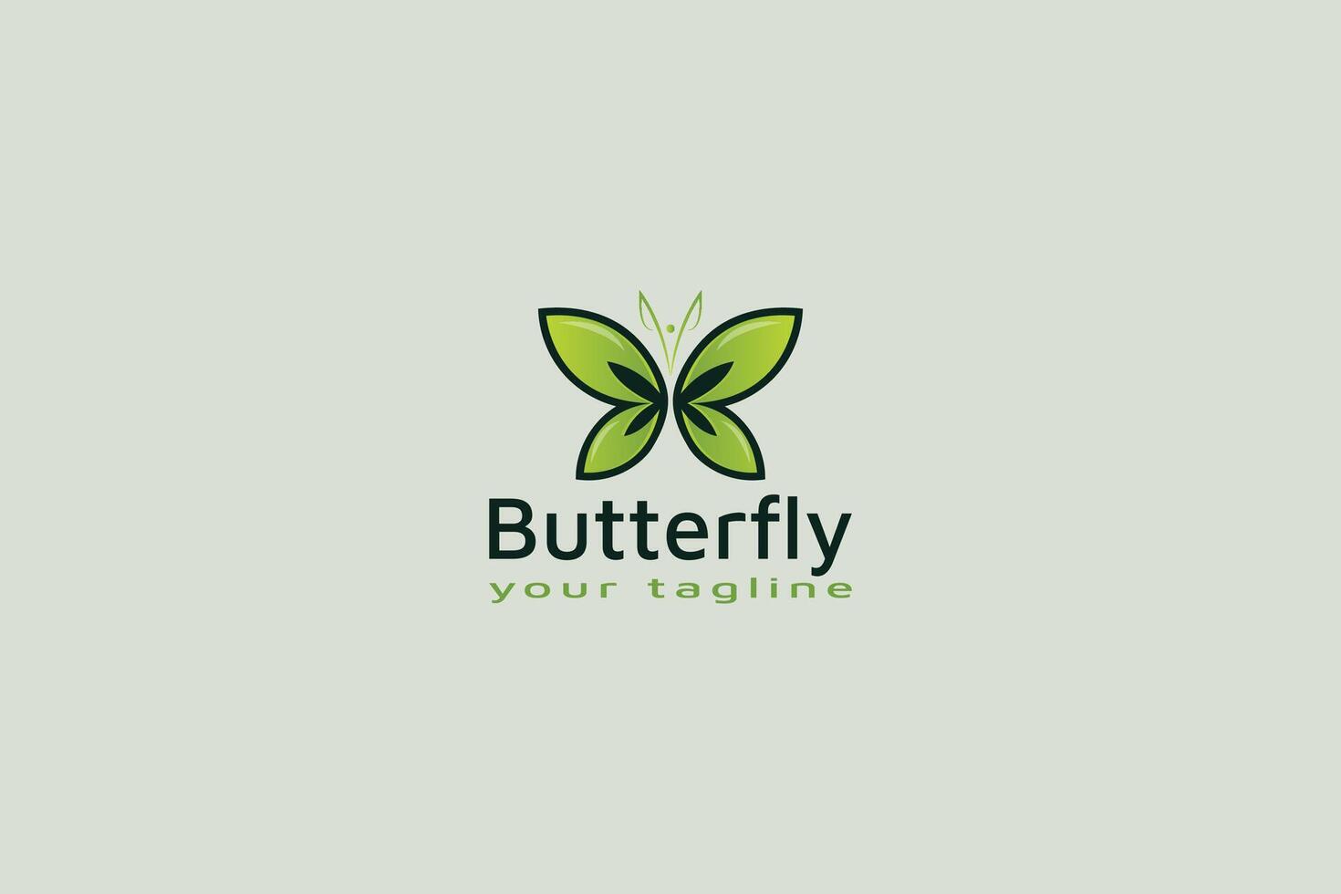 Creative Butterfly Logo Template Design vector