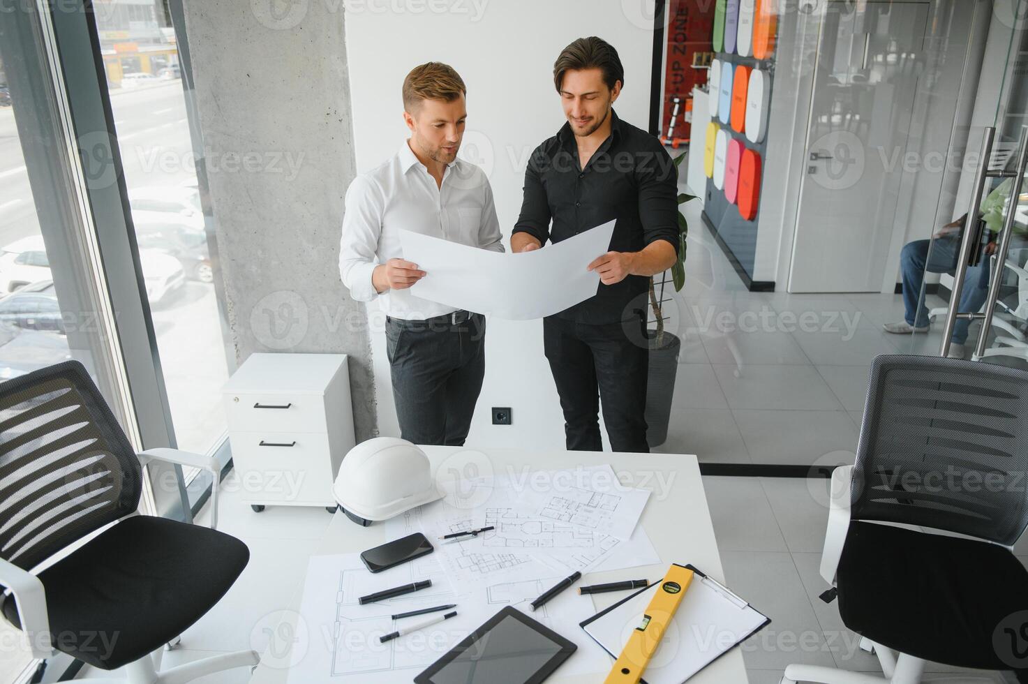 Engineers are helping to design work on blueprints and collaborate on structural analyzing of project types. photo