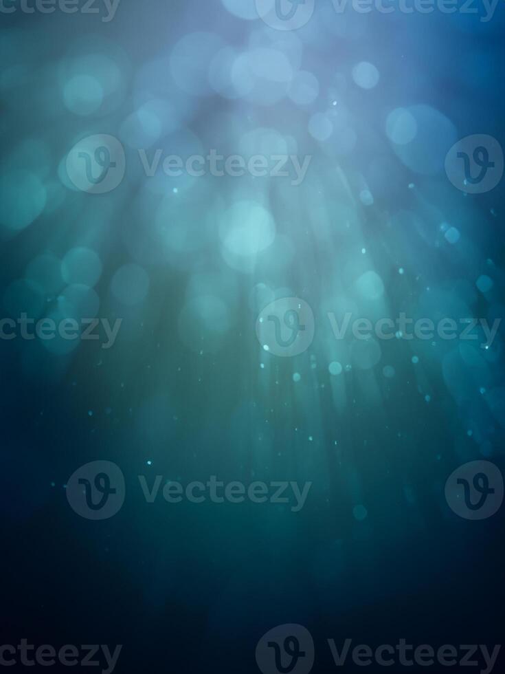 Abstract Blue bokeh background photo