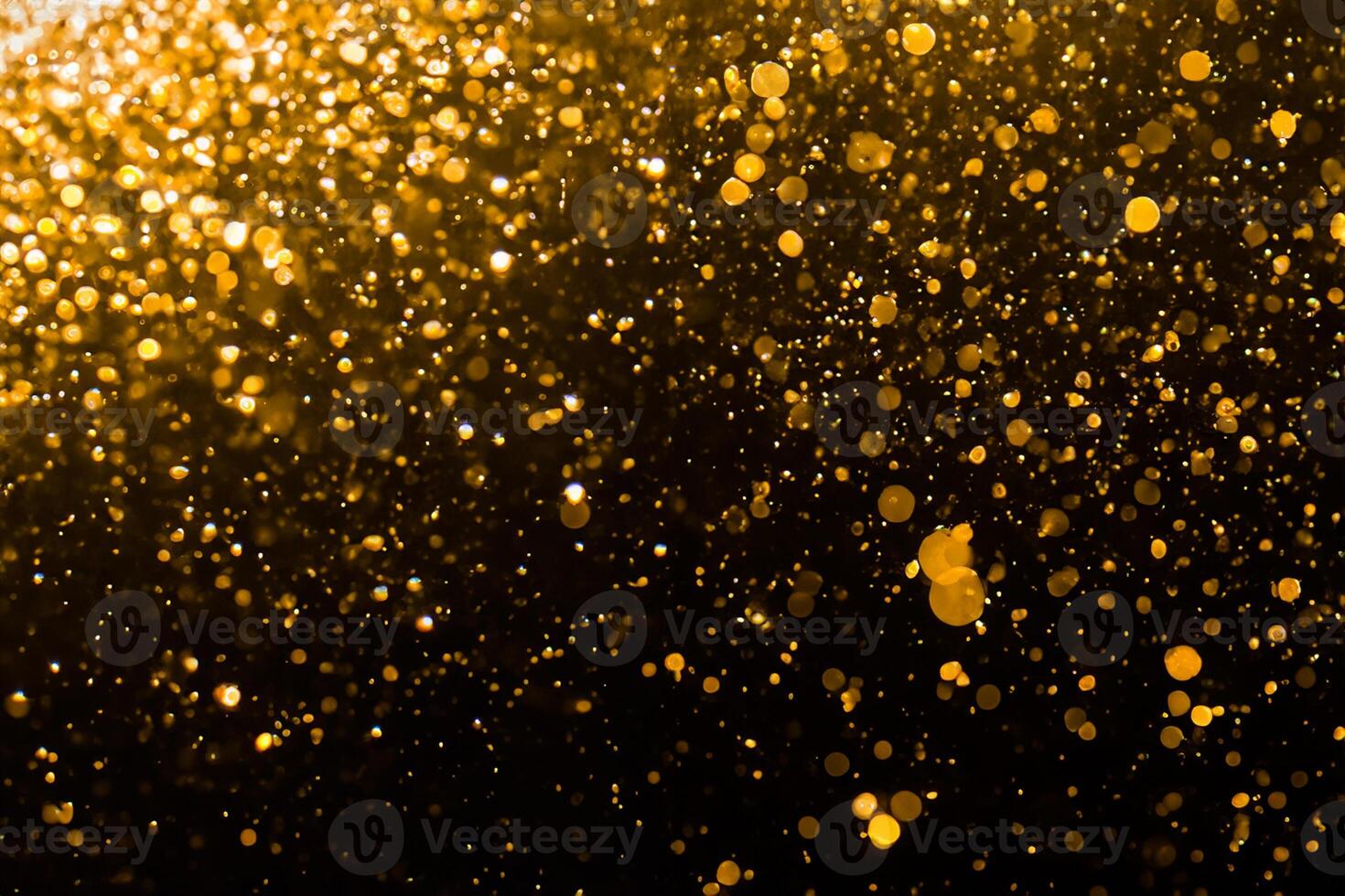 Abstract gold bokeh with black photo