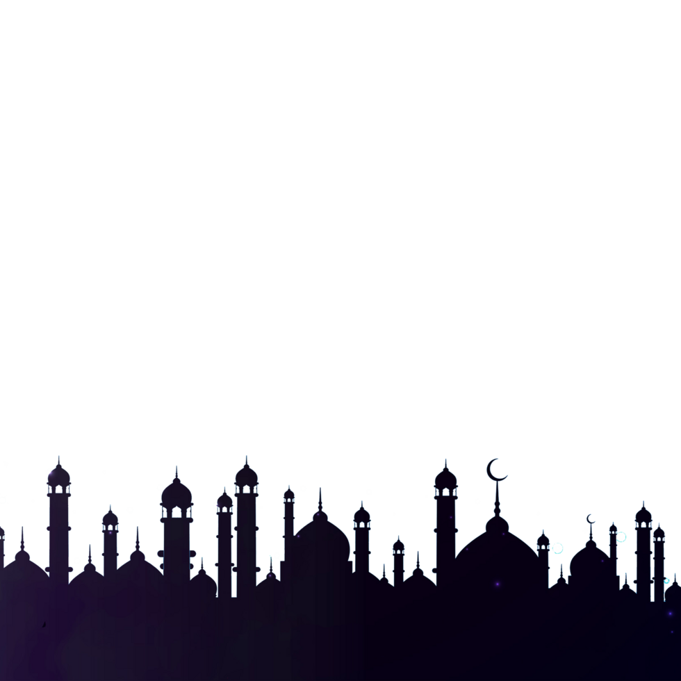 Ramadan Moschee Silhouette Hintergrund png