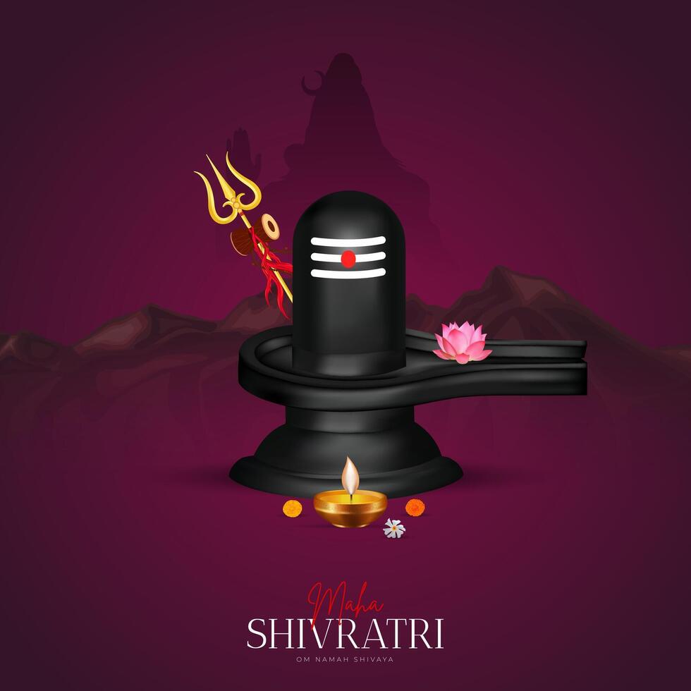 Happy Maha Shivratri Maha, Shivaratri Wishes, Happy Maha Shivratri Social Media Post , Shivratri Web Banner, Story, Print vector