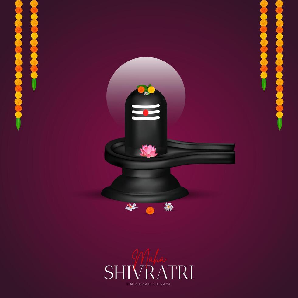 Happy Maha Shivratri Maha, Shivaratri Wishes, Happy Maha Shivratri Social Media Post , Shivratri Web Banner, Story, Print vector
