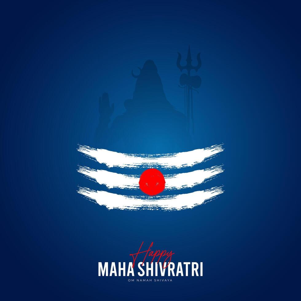 Happy Maha Shivratri Maha, Shivaratri Wishes, Happy Maha Shivratri Social Media Post , Shivratri Web Banner, Story, Print vector