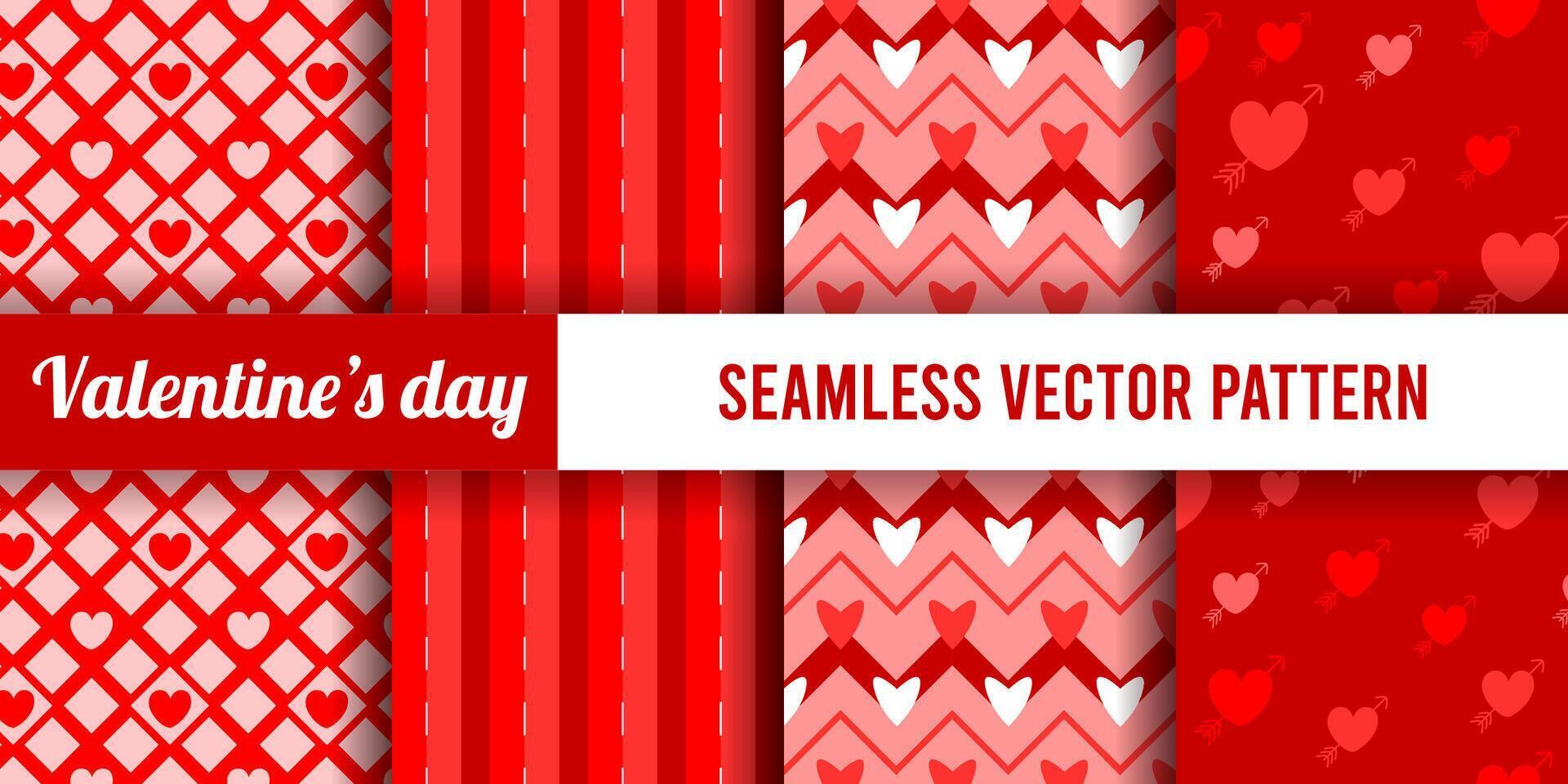 valentine's day seamless vector pattern digital papers