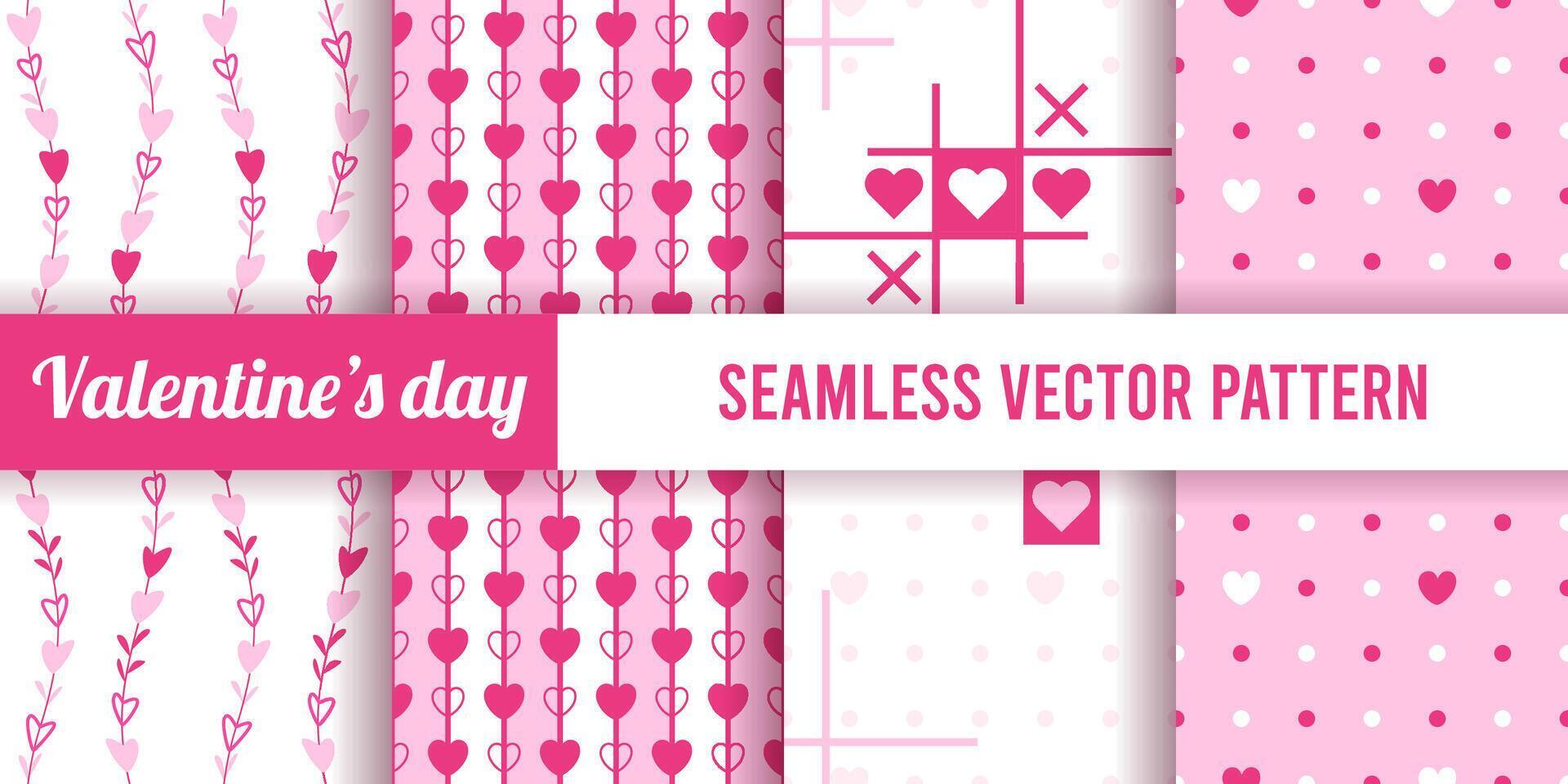 valentine's day seamless vector pattern digital papers