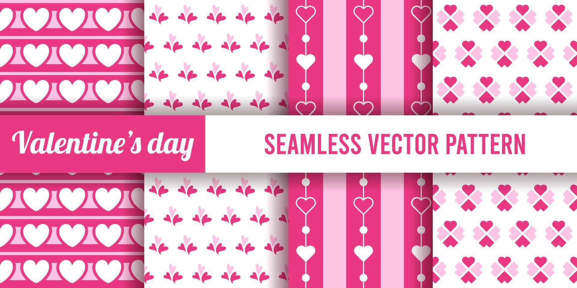 valentine's day seamless vector pattern digital printable papers