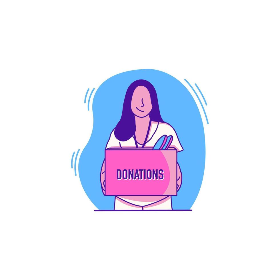 Donation Flat Design vector