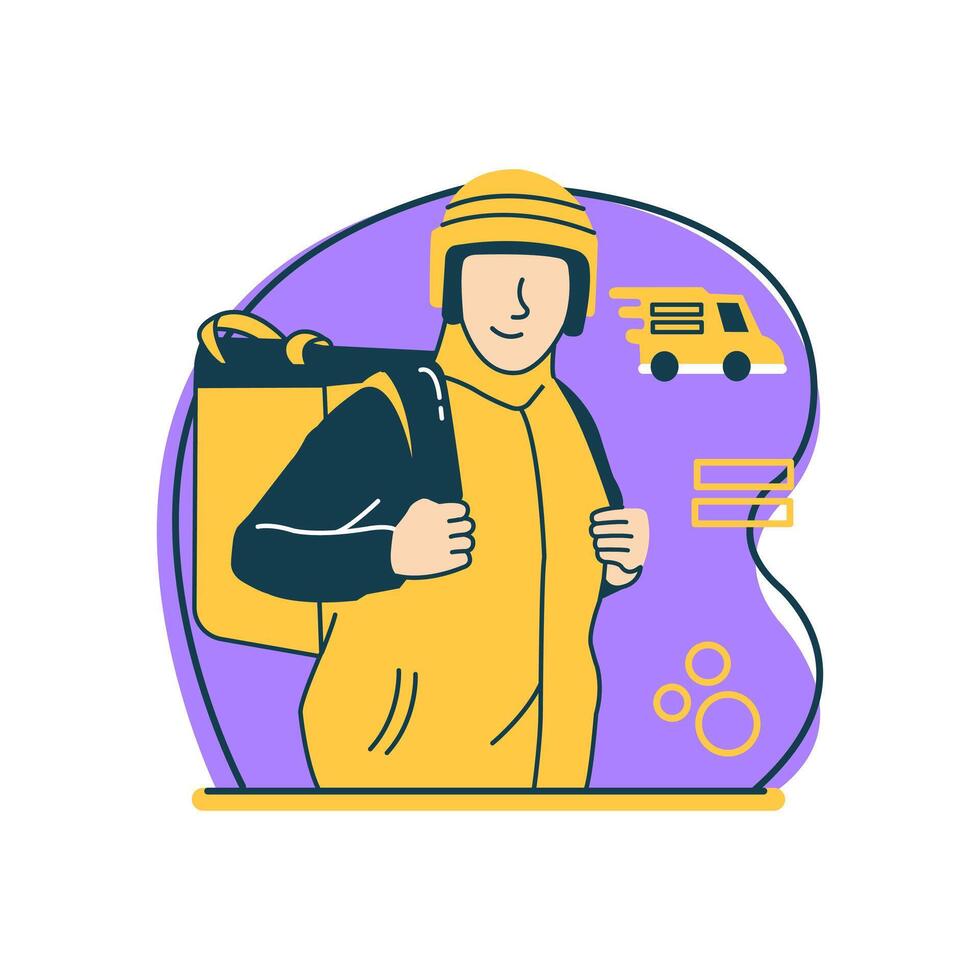 Cash On Delivery - Flat Design vector