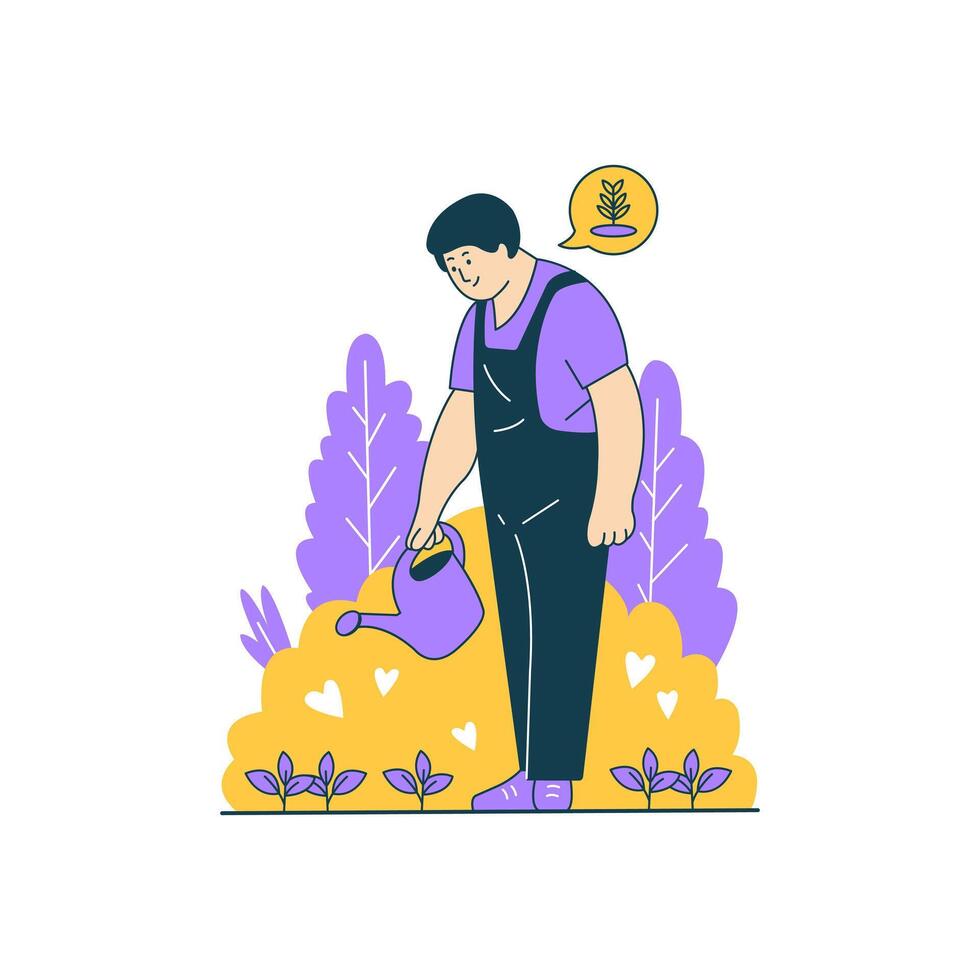 Farmer's Harvest - Flat Design vector