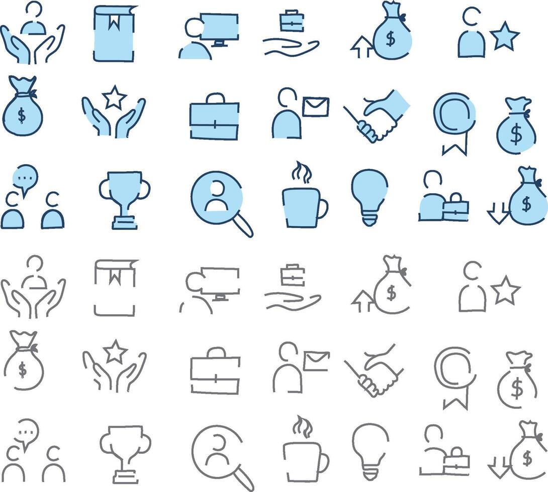 icons for web employment career icons vector