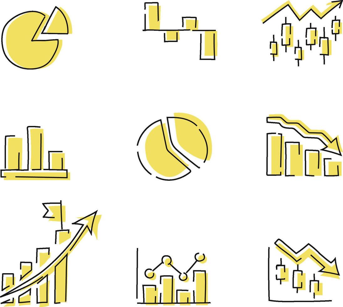 chart graphic icon vector